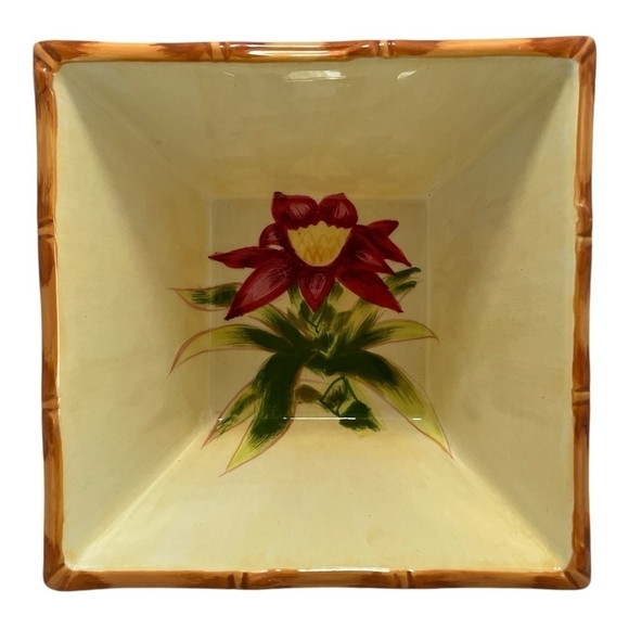 Bowl Set Sweet Olive Designs Jane Adams Tropical Floral
3-Pcs 6” Square Bowl Set - Picture 8 of 10